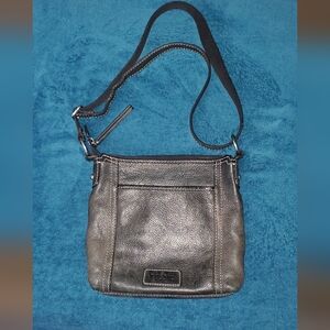 Fossil Black Messenger Bag Leather Medium